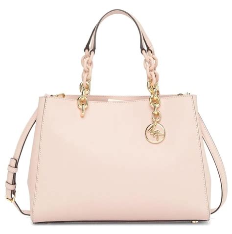 michael kors cynthia md satchel blossom|Cynthia Medium Saffiano Leather Satchel .